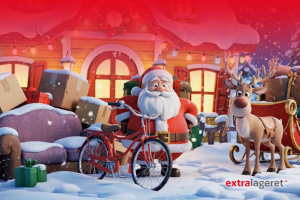 Nissen har ikke plass! Rydd plass til nissen, med et minilager fra Extralageret.